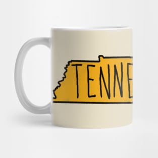 The State of Tennessee - Orange Mug